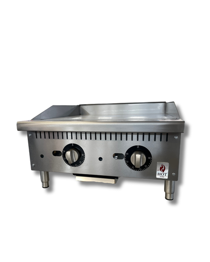 Countertop Gas Griddle Thermostat Control 24" HZ-G24-TP