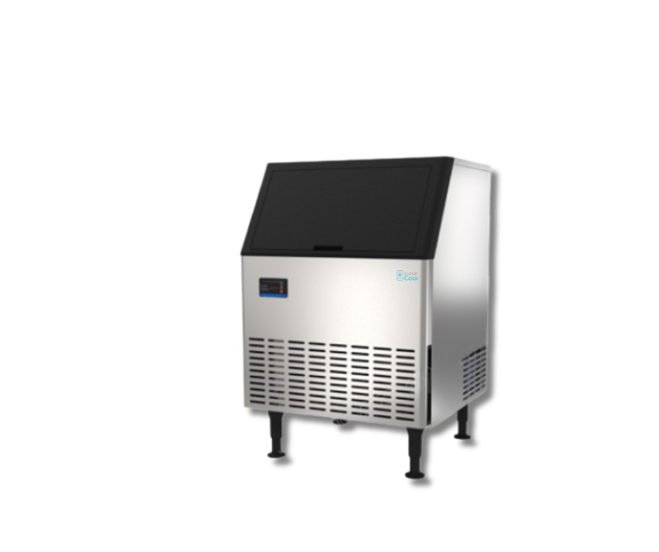Lumin Cool-IM280 Air Cooled Ice Machine – Half Size Cubes | 280 lb/24hrs, 80 lb Storage