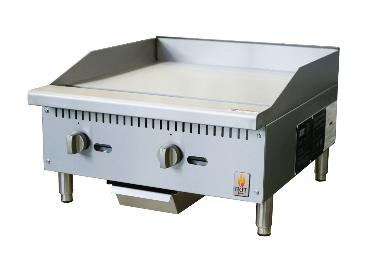 Chrome Plated Countertop Manual gas Griddle-24" HZ-G24-MR