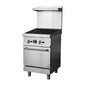 Gas Range with Built-In Convection Oven 24"w/24"Charbroiler top HZ-CR24-24CB